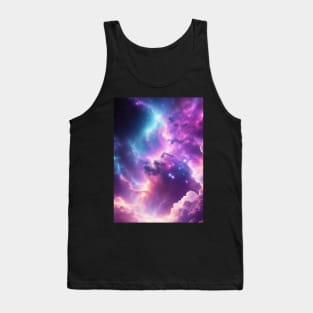 Illustration of Space with Vivid Colors Tank Top